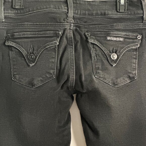 HUDSON Black Stretch Denim size 27 Ginny Crop Straight - Picture 4 of 4